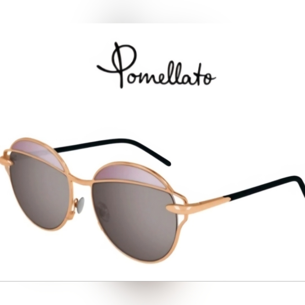 Pomellato 54mm Geometric Two-Tone Sunglasses